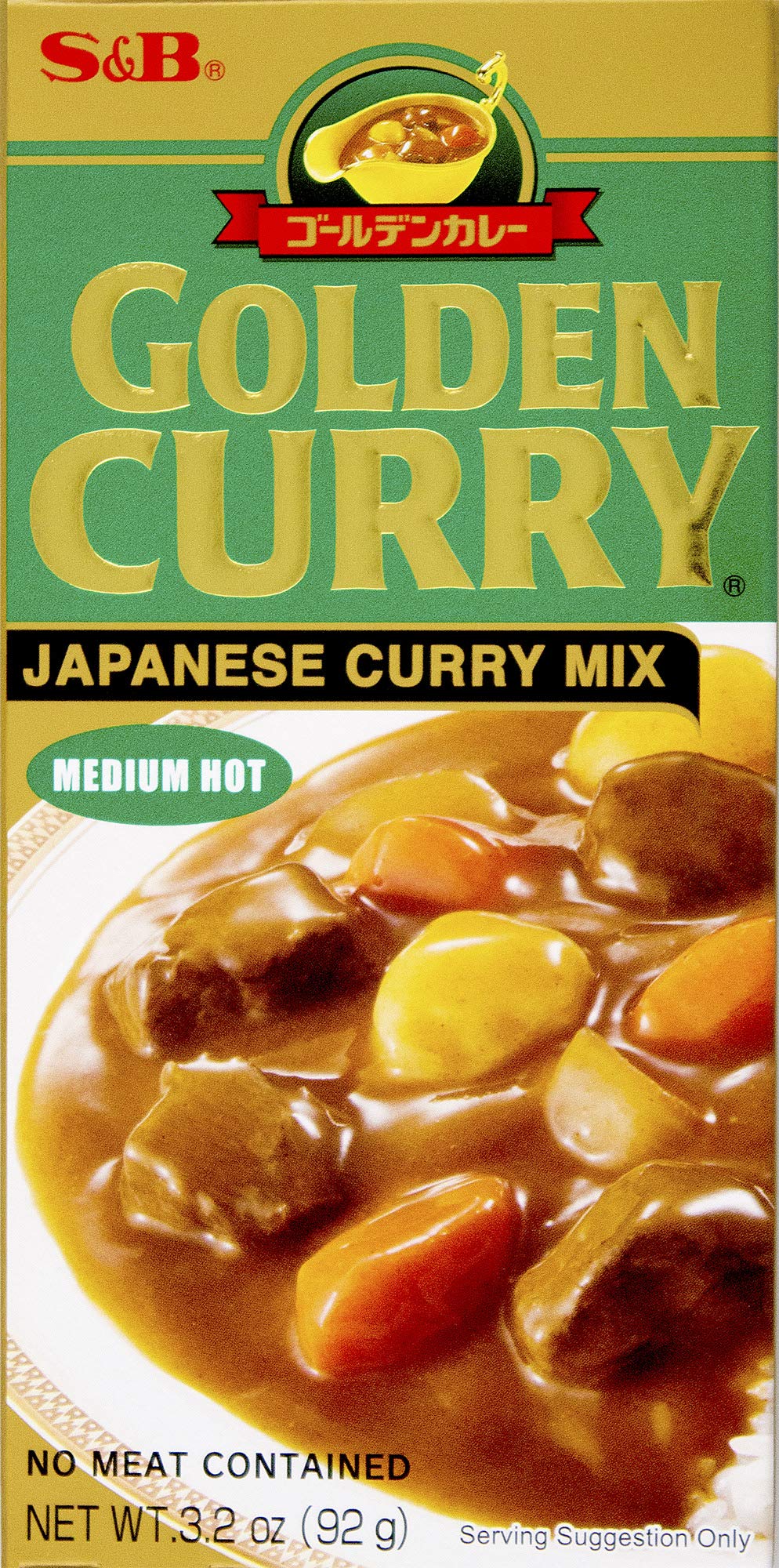 S B Golden Curry packaging box for quick weeknight curry prep.