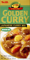 S B Golden Curry packaging box for quick weeknight curry prep.