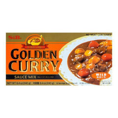 S&B Golden Curry Sauce Mix Mild 7-8 oz bottle enhances weeknight meals with mild, fragrant curry