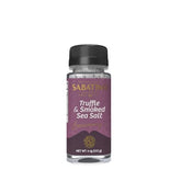 Sabatino Tartufi smoked truffle salt jar close-up for gourmet seasoning