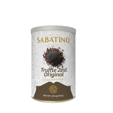 Sabatino Tartufi Truffle Zest jar front enhances meals with premium aroma.