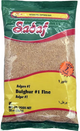 Sadaf Bulghur #1 Fine pack close-up, a pantry staple for versatile Middle Eastern meals.