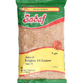 Sadaf Bulghur #3 Coarse bag on shelf, versatile base for salads and stews.