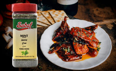Sadaf mint leaves cut for tea, delivering aromatic flavor
