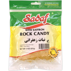 Sadaf saffron rock candy for tea and coffee, enhances flavors with delicate saffron notes