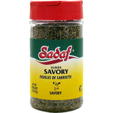 Sadaf Savory Leaves in a dried bottle shaker for easy seasoning.