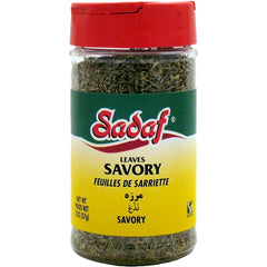 Sadaf Savory Leaves in a dried bottle shaker for easy seasoning.