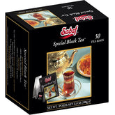 Sadaf Special Black Tea Bags in a box for easy pantry storage and quick brews.