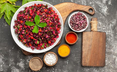 Sadaf Sumac spice spoon shows versatile seasoning for marinades.