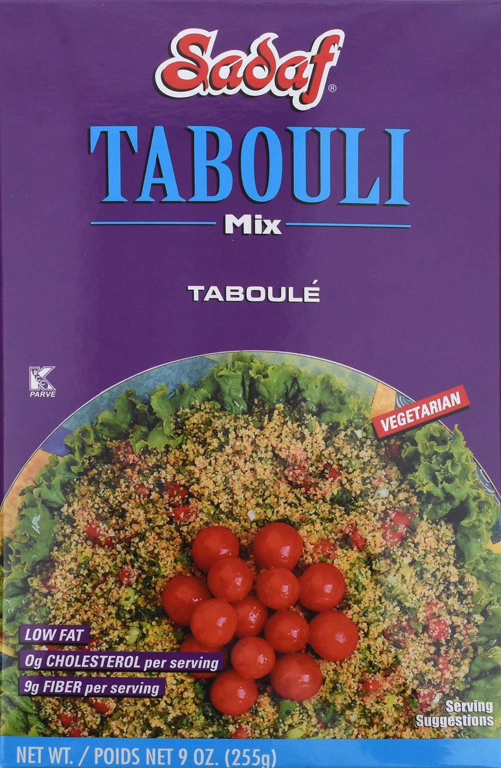 Sadaf Tabouli Mix box front shows authentic flavor for quick meals