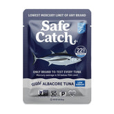 Safe Catch Wild Albacore Tuna Pouch with low sodium for flavorful meals.