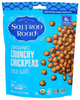 Saffron Road Organic Sea Salt Chickpeas, roasted to a crunchy, savory bite.