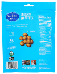 Saffron Road Organic Sea Salt Chickpeas in a resealable pack, preserving freshness.