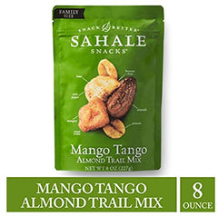 Sahale Mango Tango dried mango chunks mixed with nuts for a vibrant bite