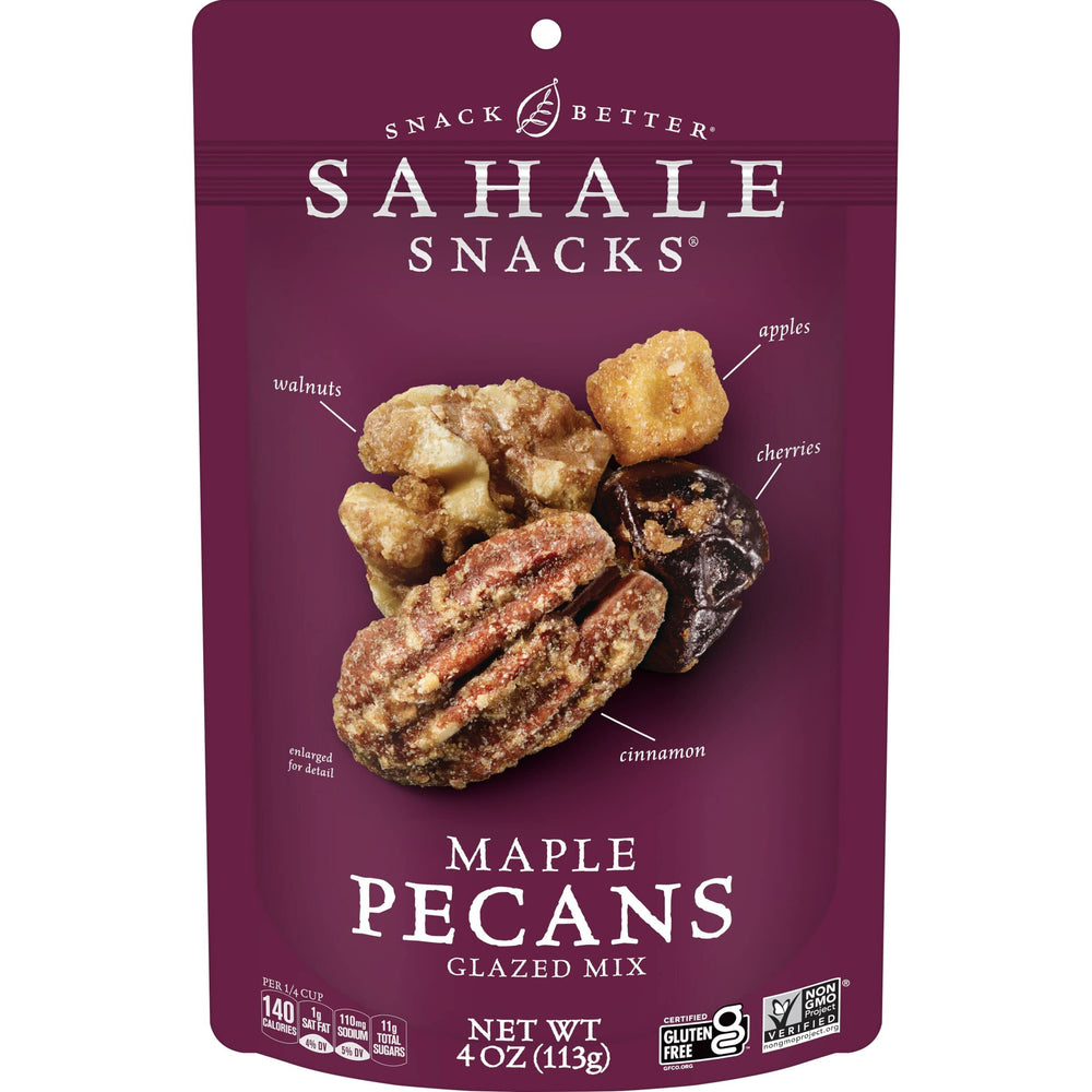 Sahale Snacks maple pecans glazed mix bag ready for on-the-go snacking