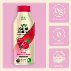 Saint James Iced Tea aluminum packaging showcases sustainable design while preserving flavor.