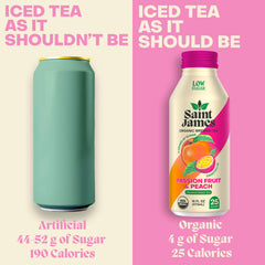 Saint James Iced Tea refreshing-glass-serve features a crisp pour for gatherings.