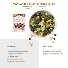 Premium dried fruits and nuts blend enhances flavor without artificial colors.