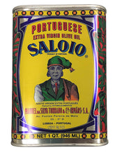 Saloio Portuguese olive oil 32oz bottle shown for everyday cooking and finishing.