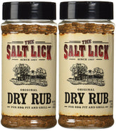 Salt Lick Original Dry Rub 2-Pack front view, ready for grilling and seasoning.
