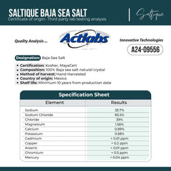 Saltique Baja Sea Salt mineral-rich crystals ideal for finishing dishes
