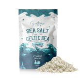 Saltique French sea salt coarse crystals in a jar for refined flavor.