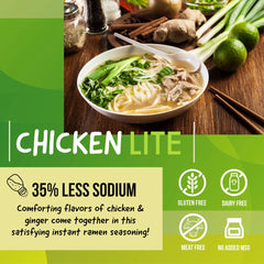 SAMABILA Chicken Lite with cooked noodles in a comforting, savory bowl.