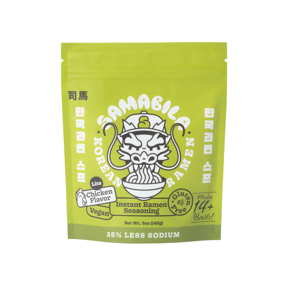 SAMABILA Chicken Lite pack front showing resealable pouch for easy use.
