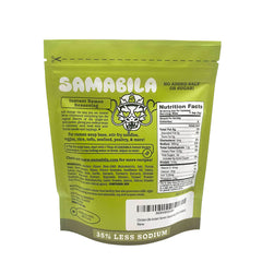 SAMABILA Chicken Lite pouch open with seasoning powder ready to whisk into noodles.