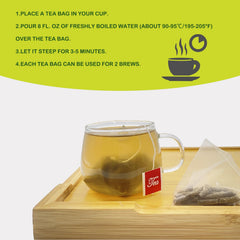 SAMCCI 20-tea-bag box showing convenient daily ritual and portability.