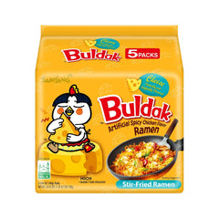 Samyang Buldak Spicy Ramen Cheese 5-pack for quick, flavorful meals.