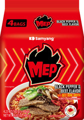 Samyang MEP black pepper beef ramen pack for quick weeknight dinner option