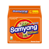 Samyang Ramen original broth in a steaming bowl for comfort.