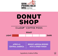 Donut Shop arabica beans from elevated farms deliver bright, nuanced flavors.