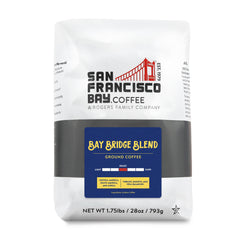 San Francisco Bay Bay Bridge Blend ground coffee aroma enhances morning ritual.
