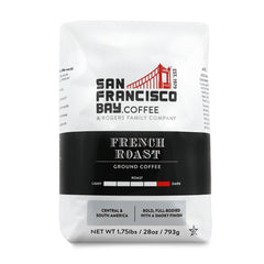 San Francisco Bay Dark Roast bag with bold aroma and rich flavor.