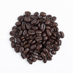 San Francisco Bay Rainforest Blend beans close-up for rich aroma and flavor.