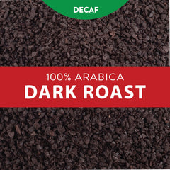 SAN FRANCISCO BAY decaf French Roast coffee grounds for everyday brewing.