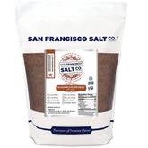 San Francisco Salt Company Alderwood Smoked Sea Salt, fine grain, enhances seafood flavor.