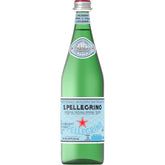 San Pellegrino 25.3 fl oz bottle with clear glass and gentle bubbles for meals