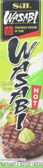 S&B Prepared Wasabi tube packaging for convenient squeeze and quick servings.