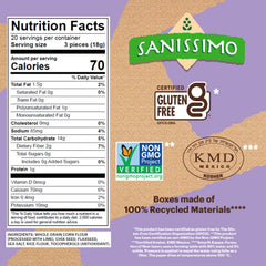 Sanissimo Salmas oven-baked crackers close-up reveals light, crispy texture