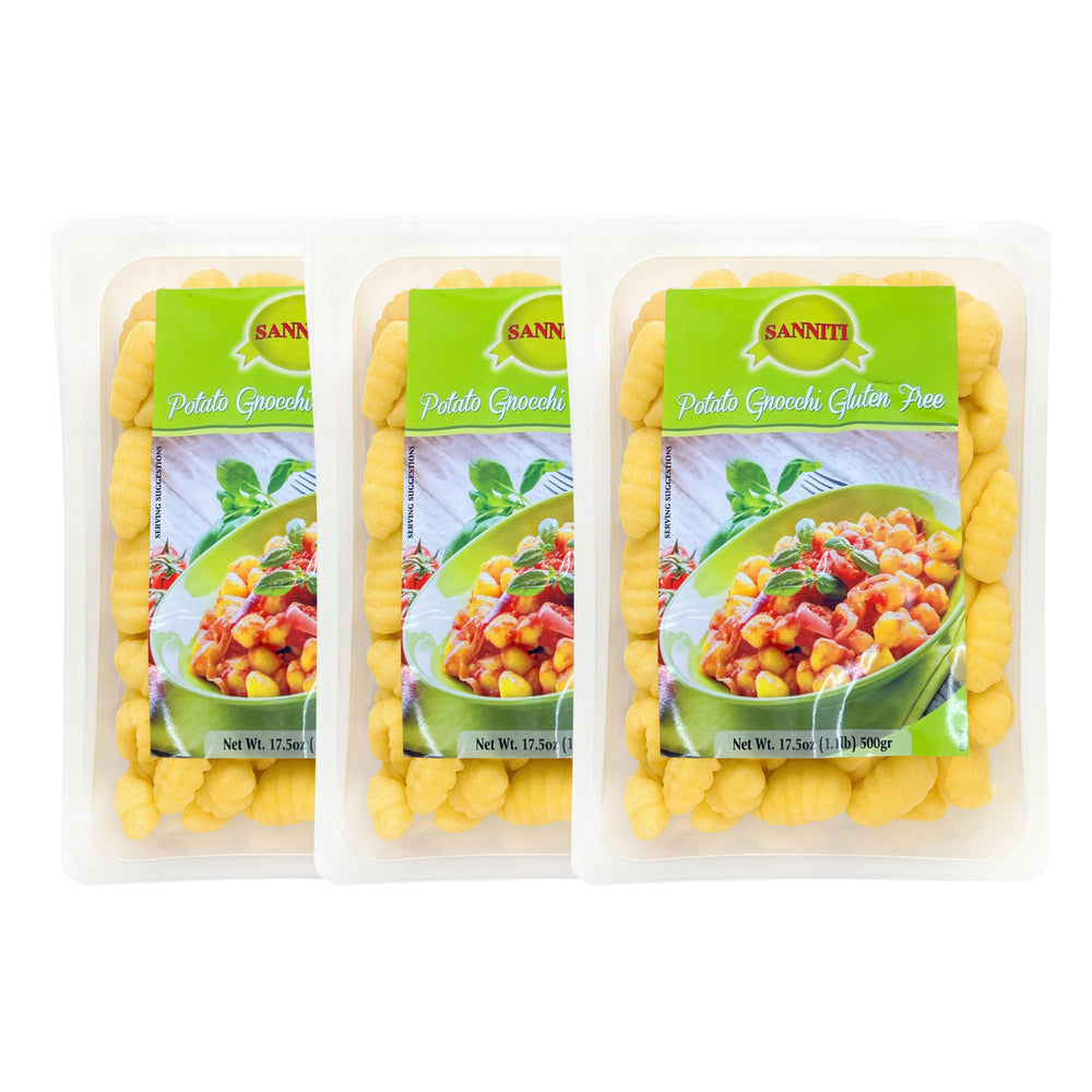 Sanniti gluten-free Italian potato gnocchi pack ready to cook