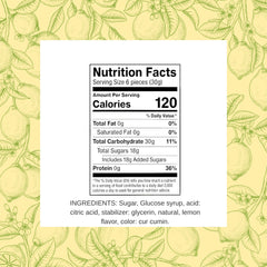 Sanniti Limoncini Frizzanti bag back highlighting ingredients and flavors