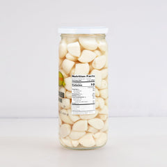 Sanniti Spanish pickled garlic slices ready for boards.