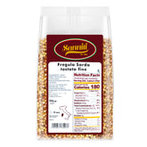 Sanniti toasted fregola sarda beads showing sauce-holding texture for saucy dishes