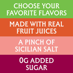 San Pellegrino CIAO blood orange twist bottle, vibrant and zesty.
