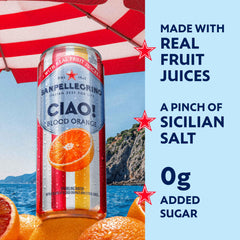 Sanpellegrino CIAO bubbles splash highlighting vibrant sparkle and natural flavors