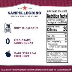 Sanpellegrino pomegranate orange sparkling can with vibrant fruit flavor