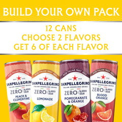 Sanpellegrino Zero Sugar Peach Clementine can offers fruity flavor with no added sugar.